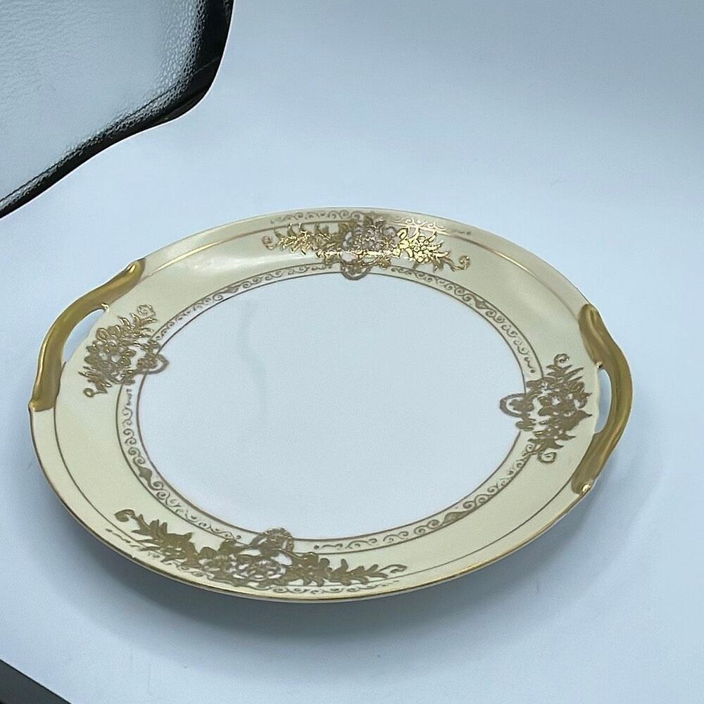 Noritake porcelain fine china handled plate Mayfield pattern.